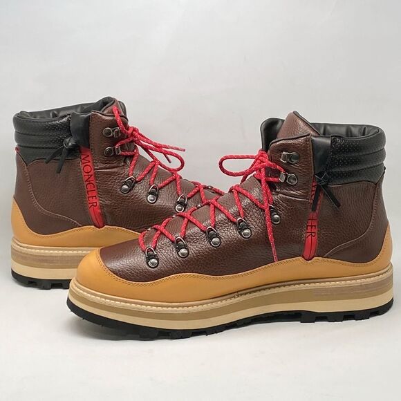 Moncler Leather Trek Hiking Boots size 45/us size 12 - Picture 12 of 16